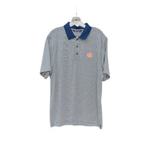 Cutter & Buck Auburn University Striped Golf Short Sleeve Polo